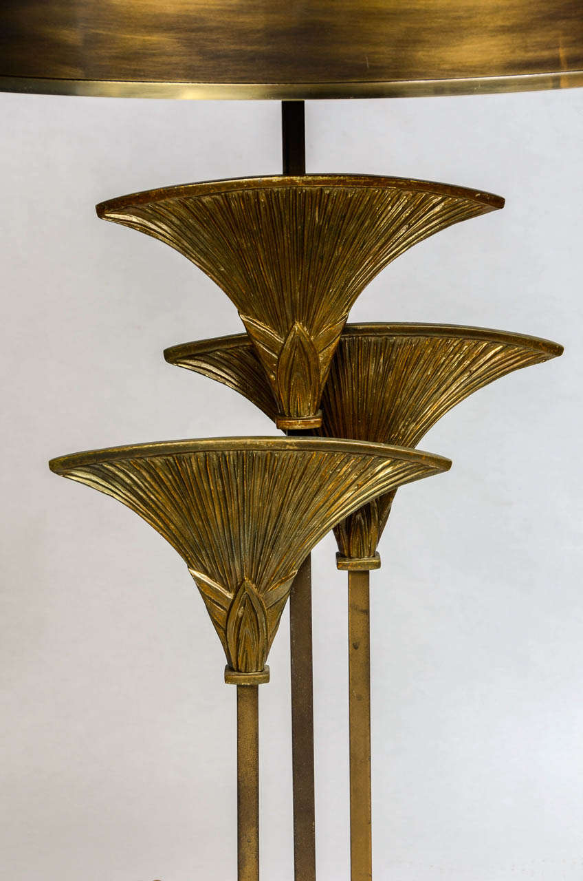 Lotus Lamp by Maison Charles In Excellent Condition In Bois-Colombes, FR