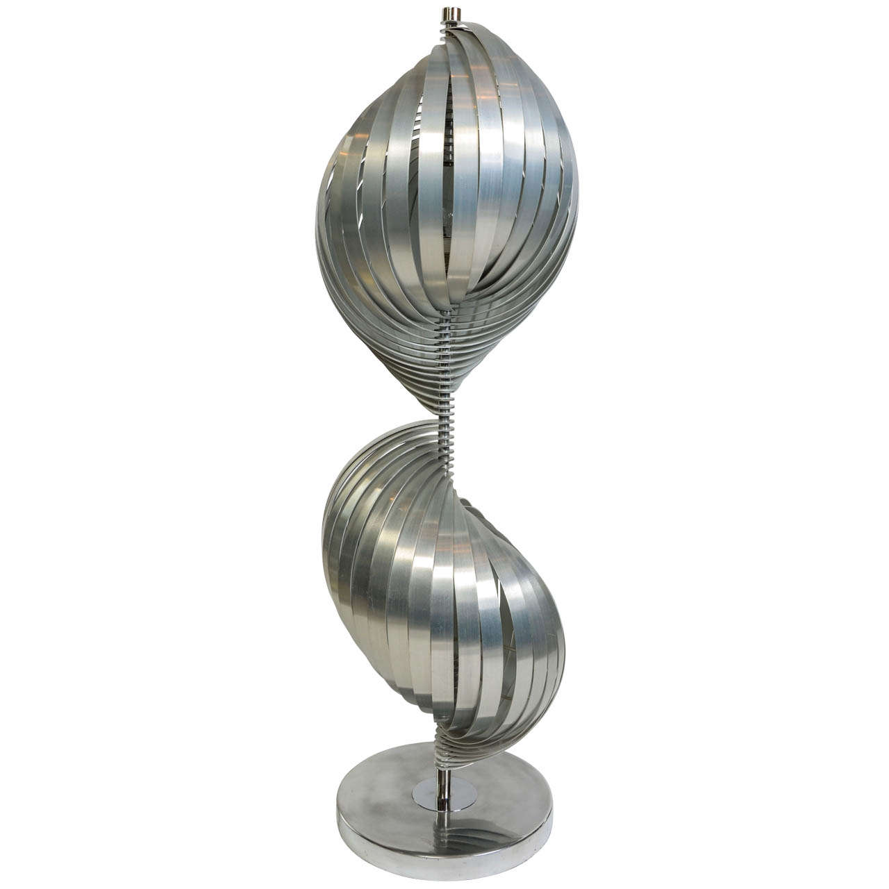 1970's Big Lamp "Snail' in Bronze For Sale