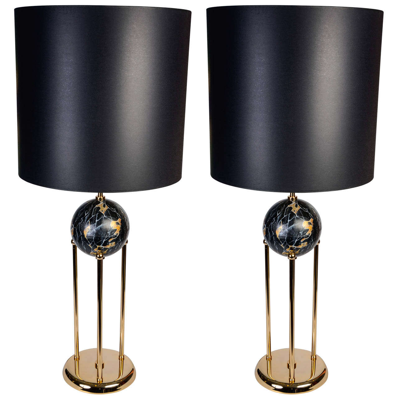 1970's Pair of Lamps For Sale