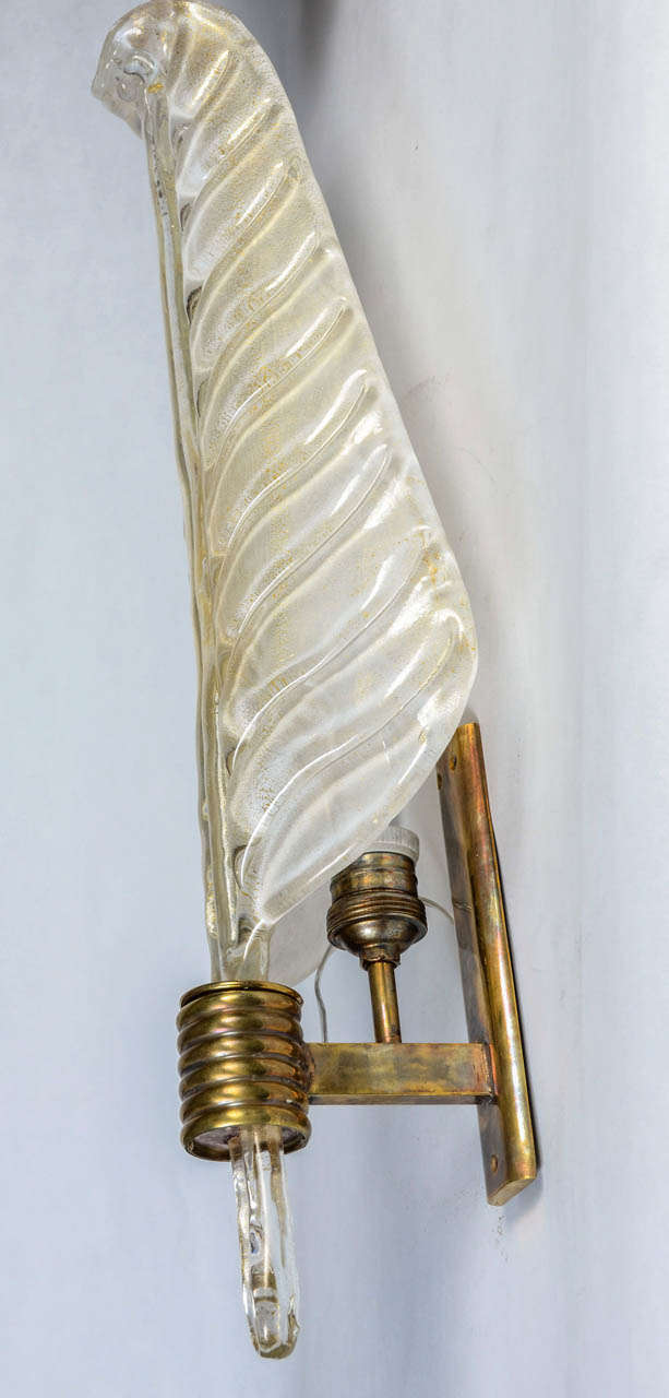 1970's Murano Sconces by Veronese