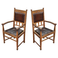 Pairs of 1880 Armchairs