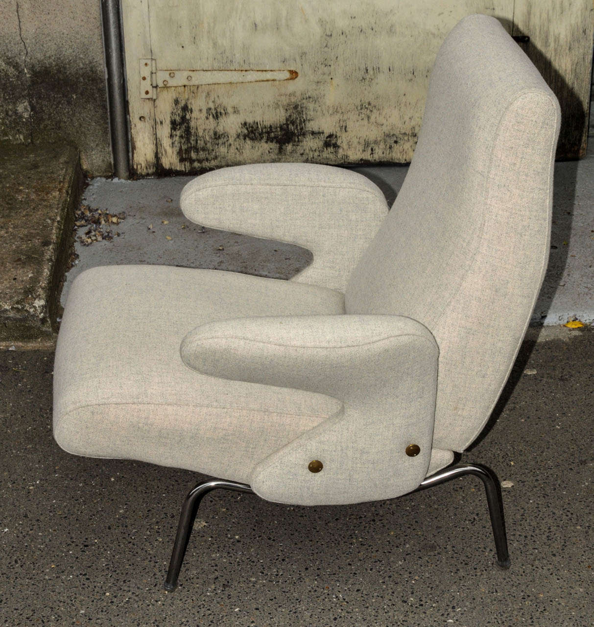 Pair of 1954 Armchairs by Eugenio Carboni In Good Condition For Sale In Saint-Ouen, FR