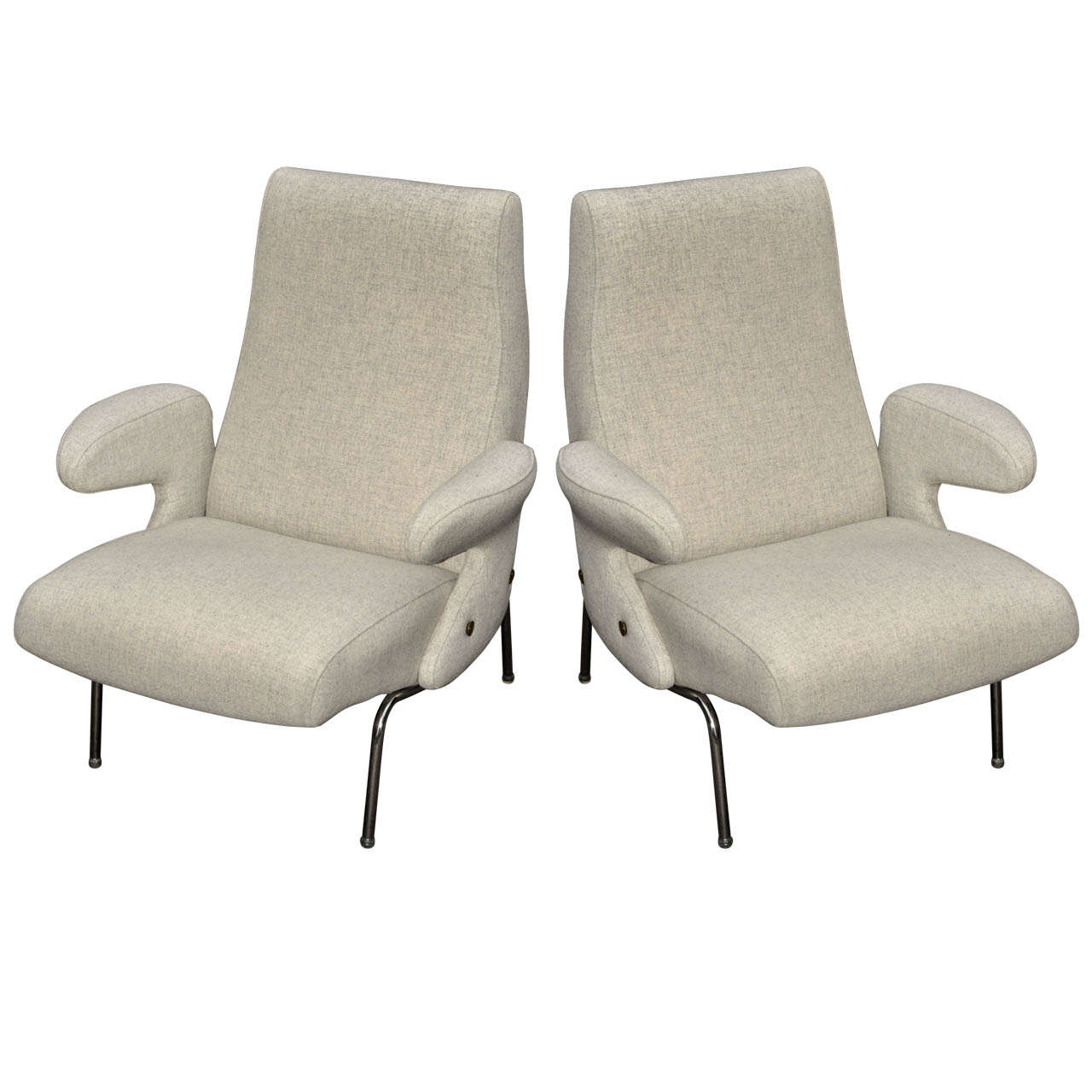 Pair of 1954 Armchairs by Eugenio Carboni For Sale