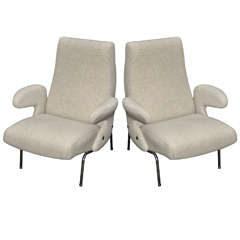Pair of 1954 Armchairs by Eugenio Carboni