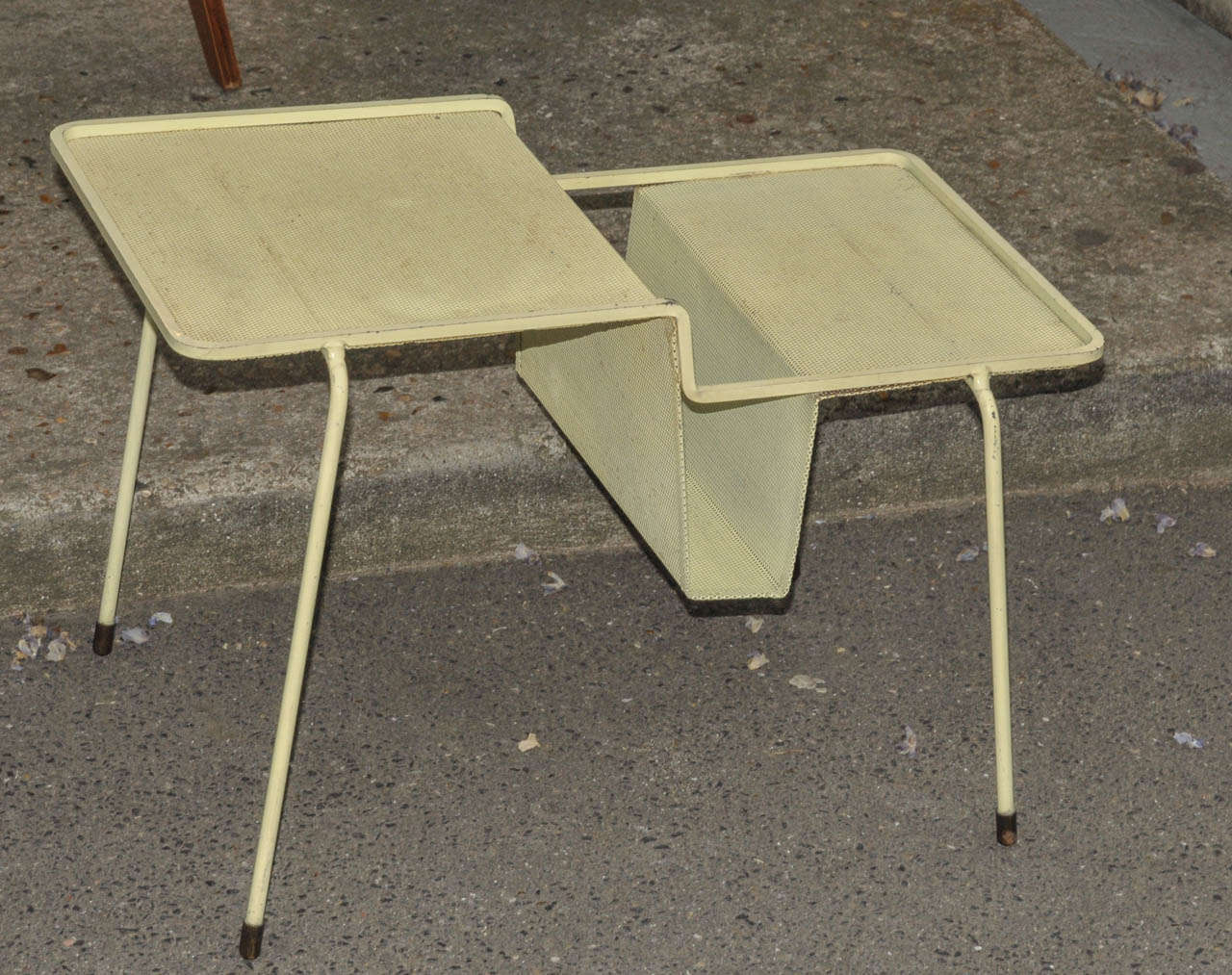 French 1960's End Sofa Table by Mathieu Mategot For Sale