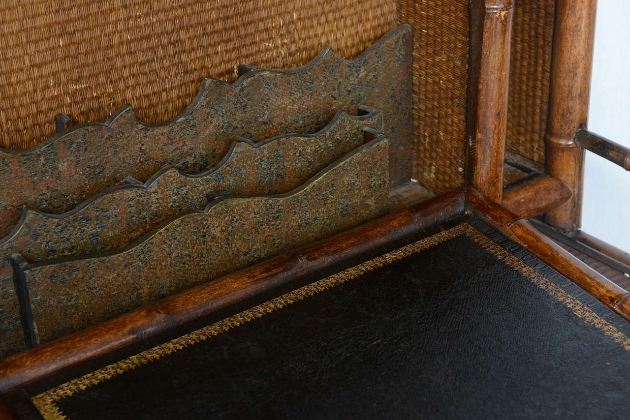 19th Century English Bamboo Flip Flop Desk 1
