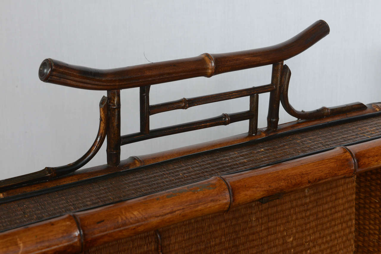 19th Century English Bamboo Flip Flop Desk 3