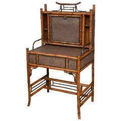 19th Century English Bamboo Flip Flop Desk 2