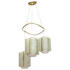 Mid-century Modern 3 Pendant Chandelier