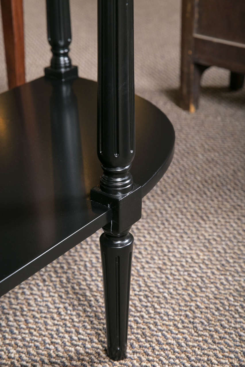 Louis XVI Style Ebonized Console Table by Jansen 3