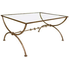 ON SALE NOW!!!  Diego Giacometti Style Wrought Iron Coffee or Low Table