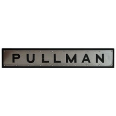 Vintage Stainless Steel Mounted "Pullman" Streamliner Train Plaque