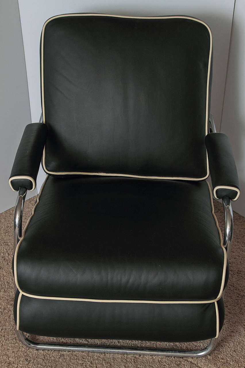 Gilbert Rohde Streamline Art Deco Lounge Chair for Troy Sunshade 2