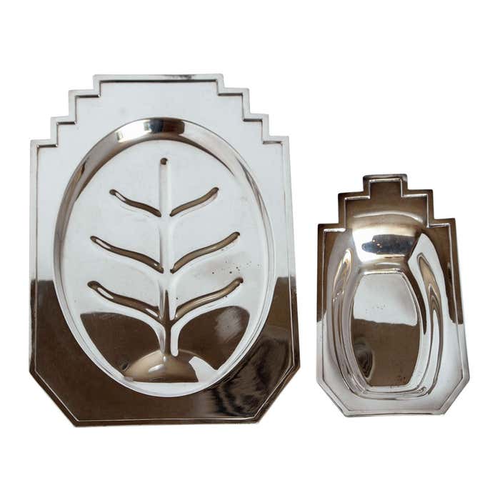 Machine Age Art Deco Louis Rice Skyscraper Silver Plate Tray Small ...