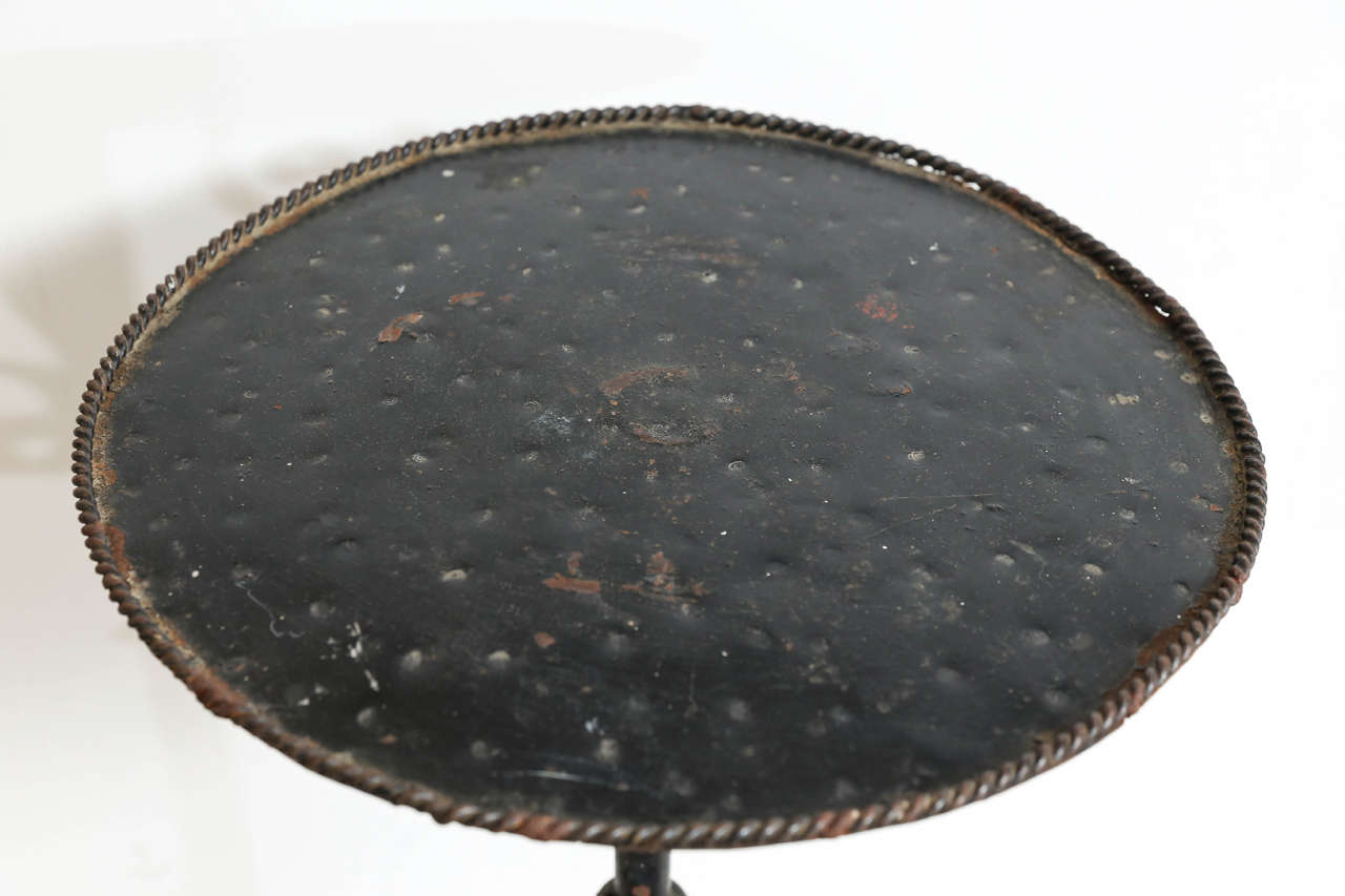 French Iron Martini Table