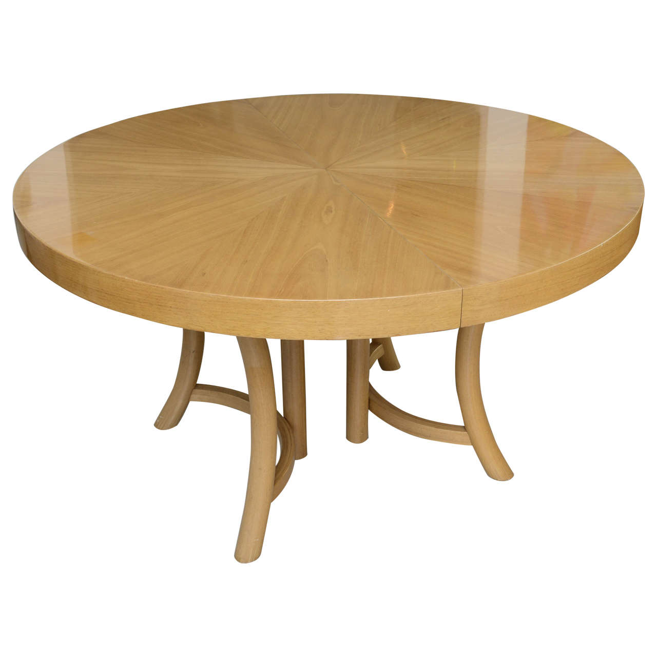 Klismos Style Circular Dining Table