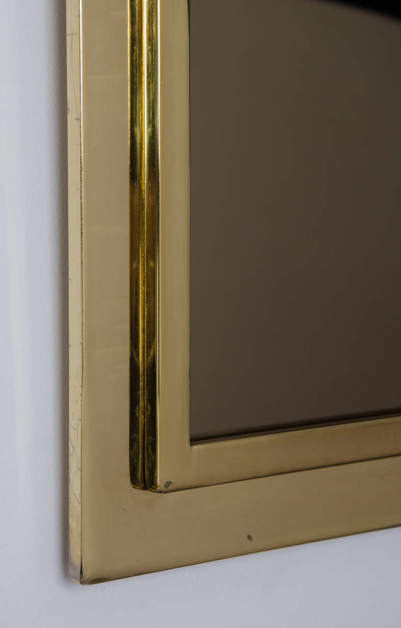Late 20th Century 24-Karat Gold-Plated Brass Mirror by Belgo Chrome