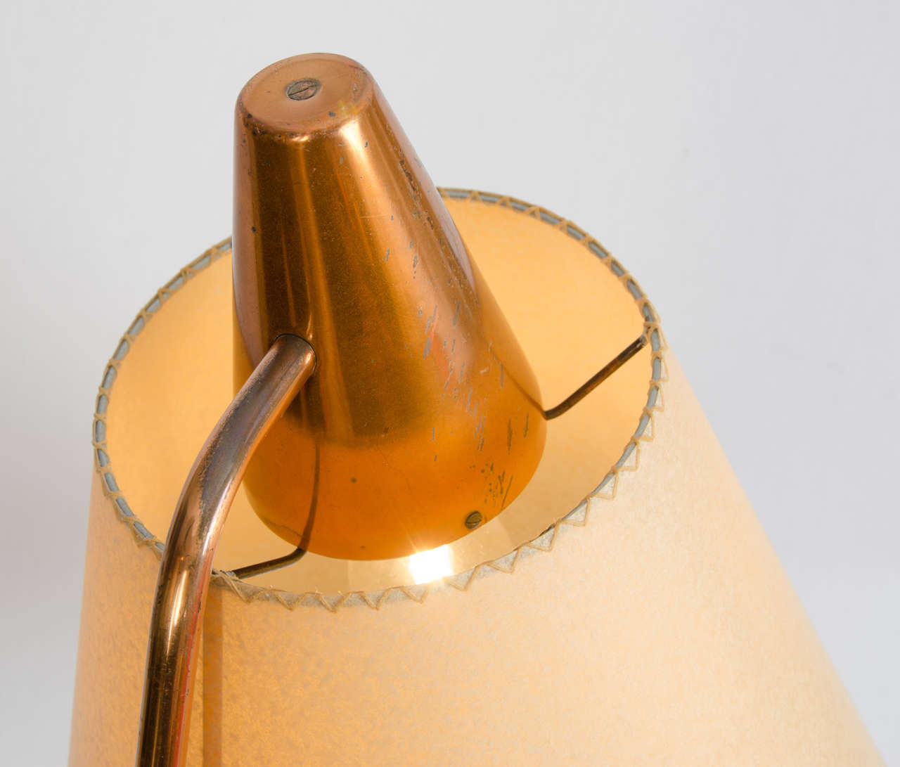 Modernist Copper Floor Lamp by Josef Hurka Czech 1958 2