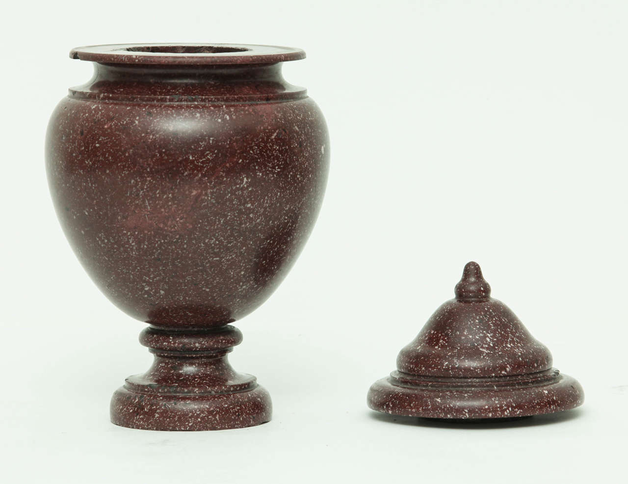 Italian Pair of Vases in Porphyry
