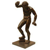 Grand Tour Bronze of Dancing Faun of Pompeil