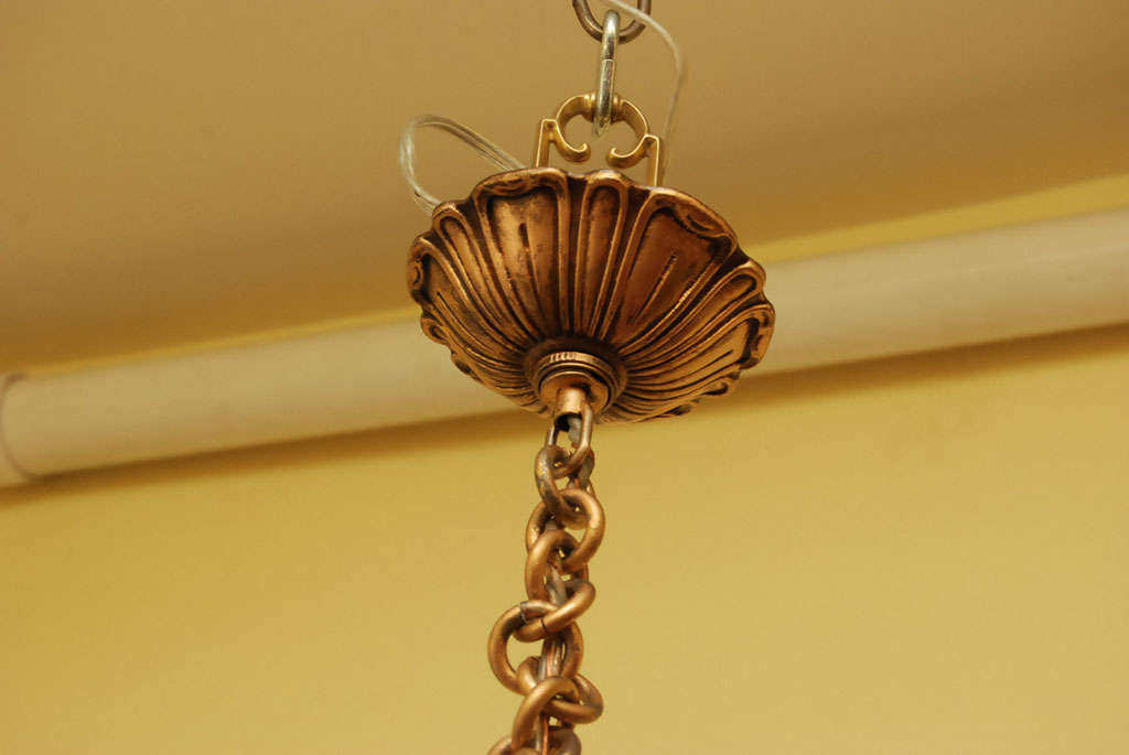 Mid-20th Century A mid-Century Dome ceiling fixture