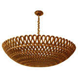 A mid-Century Dome ceiling fixture