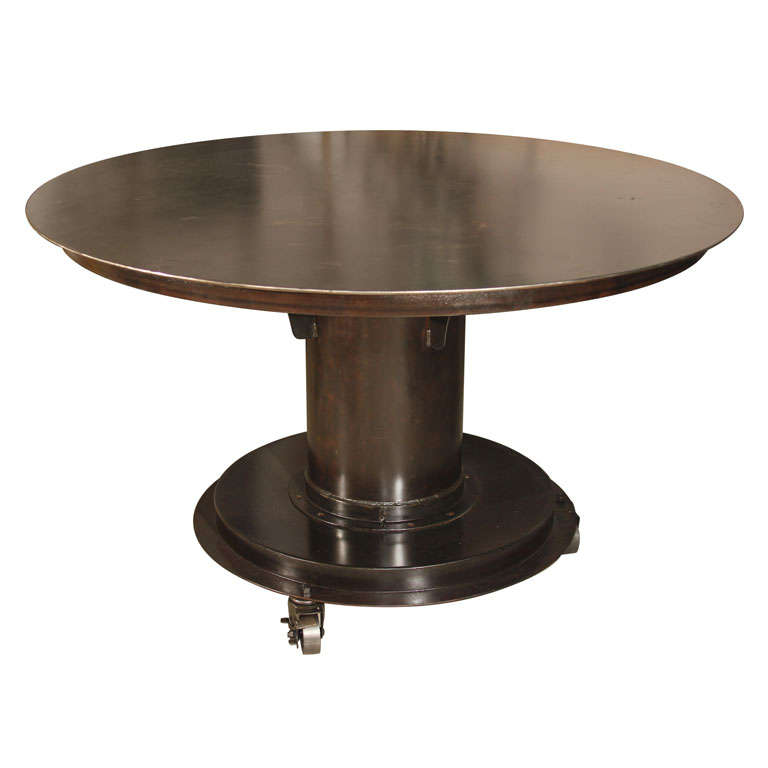 Custom Round Steel Table For Sale