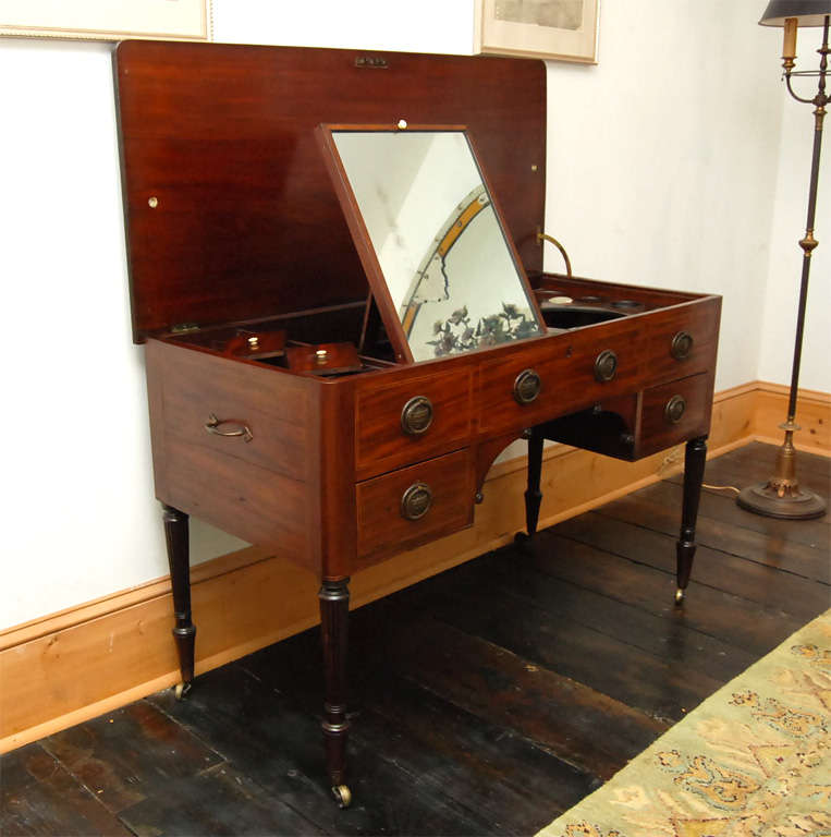 A Fine George III Large Gentleman's Dressing Table