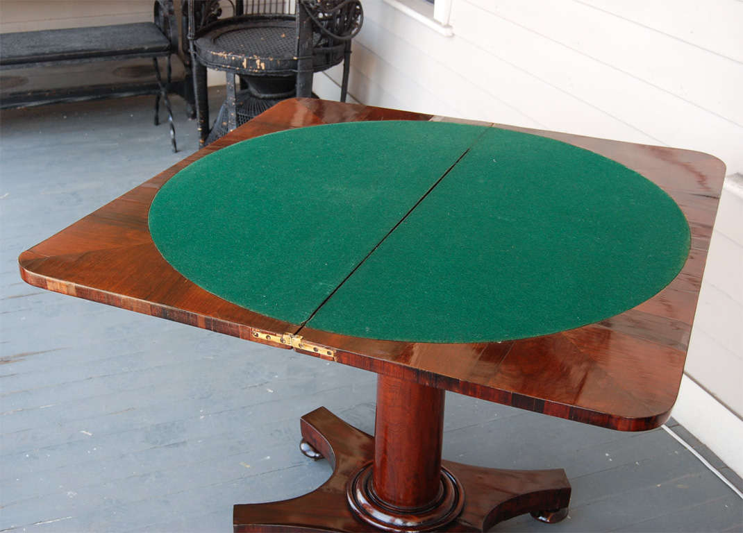 19th Century A fine William IV Rosewood Card Table