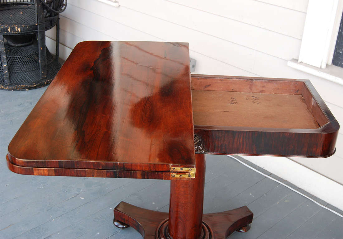 A fine William IV Rosewood Card Table 1