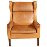 Borge Mogensen Style Wing Chair