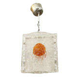 Mid Century Murano Glass Hanging Fixture by Mazzega
