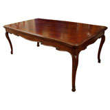 Antique Dining Table with Retractable Leaves