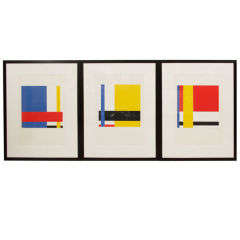 Set of 3 Silkscreens by Jo Niemeyer