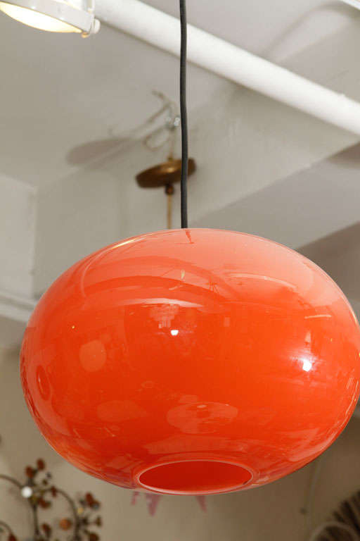 Mid Century Orb-Form Glass Pendant Light