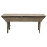 Antique Grey Bucket Bench