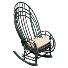 Vintage Willow Rocking Chair