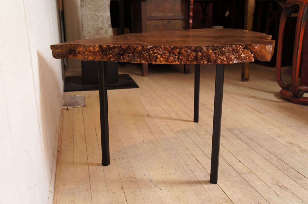 Exquisite Burl Wood Cocktail Table In Excellent Condition For Sale In Washington, DC