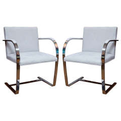 Pair of Mies Van Der Rohe Brno Chairs