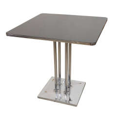 Elegant Black and Chrome Table