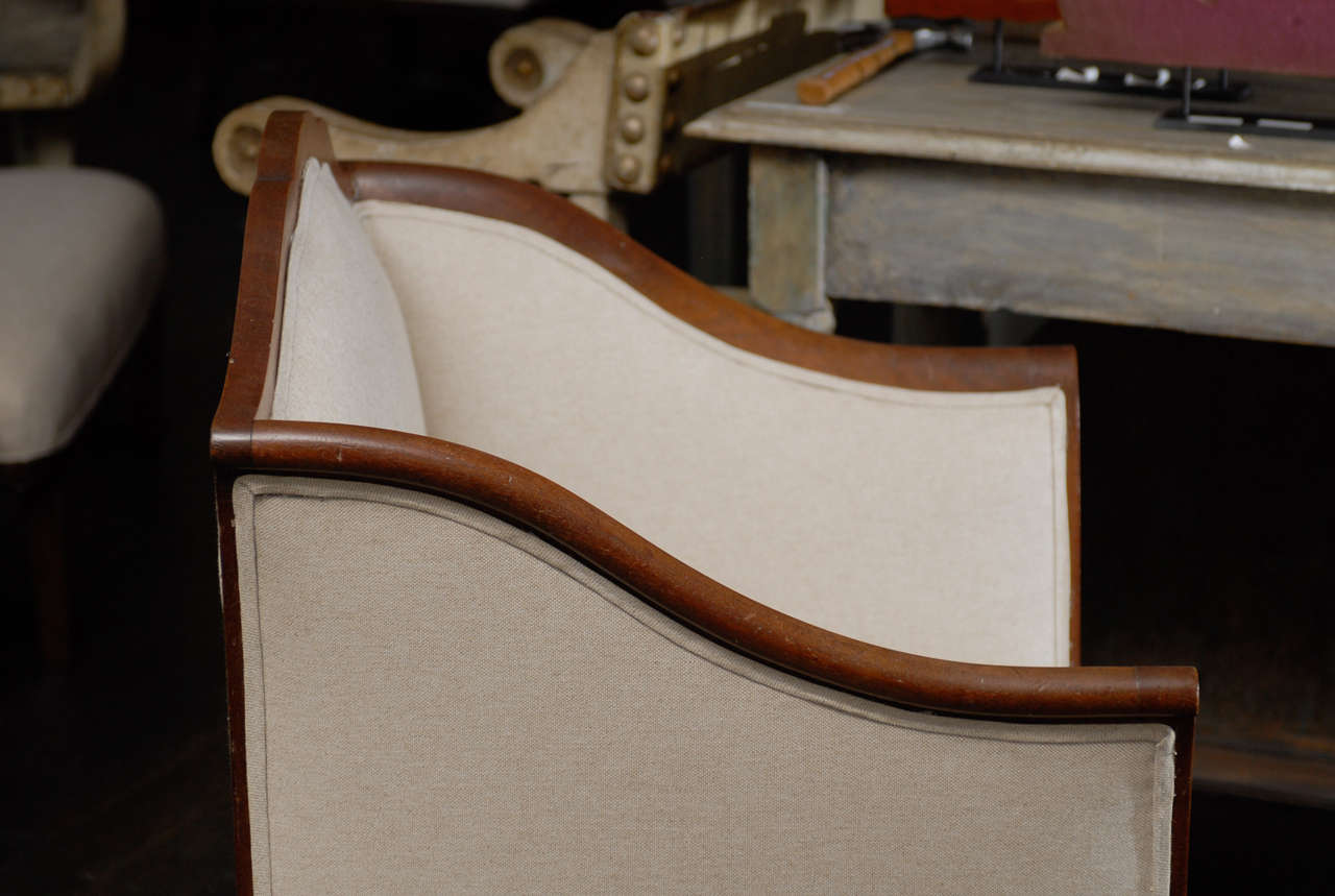 An Early 20th C. Italian Walnut-Trimmed Accent Chair 2