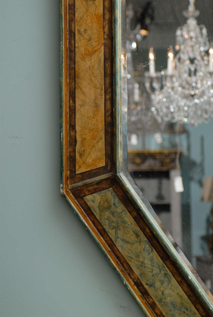 20th Century An Italian Octagonal Mirror