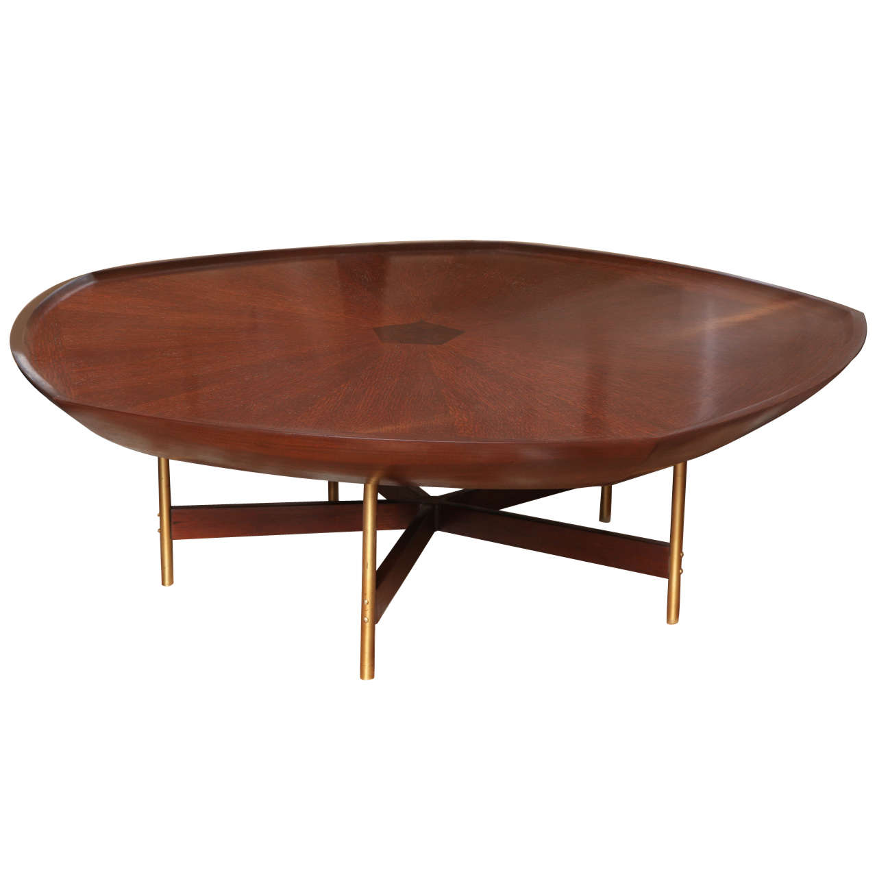 Pentagon Shaped Cocktail Table By Paul Tuttle and Winsor White for Baker c.1960