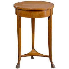 Round Biedermeier Side Table