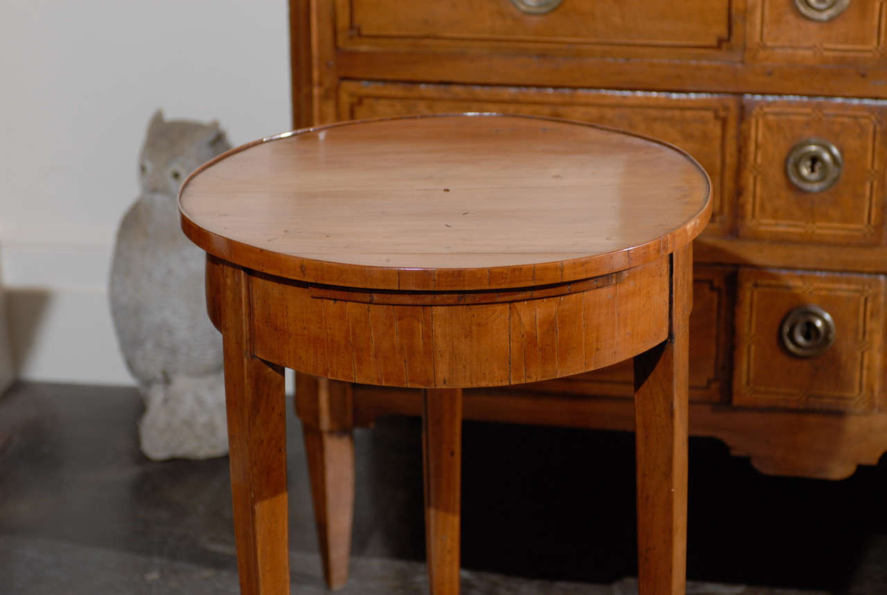 Round Biedermeier Side Table
