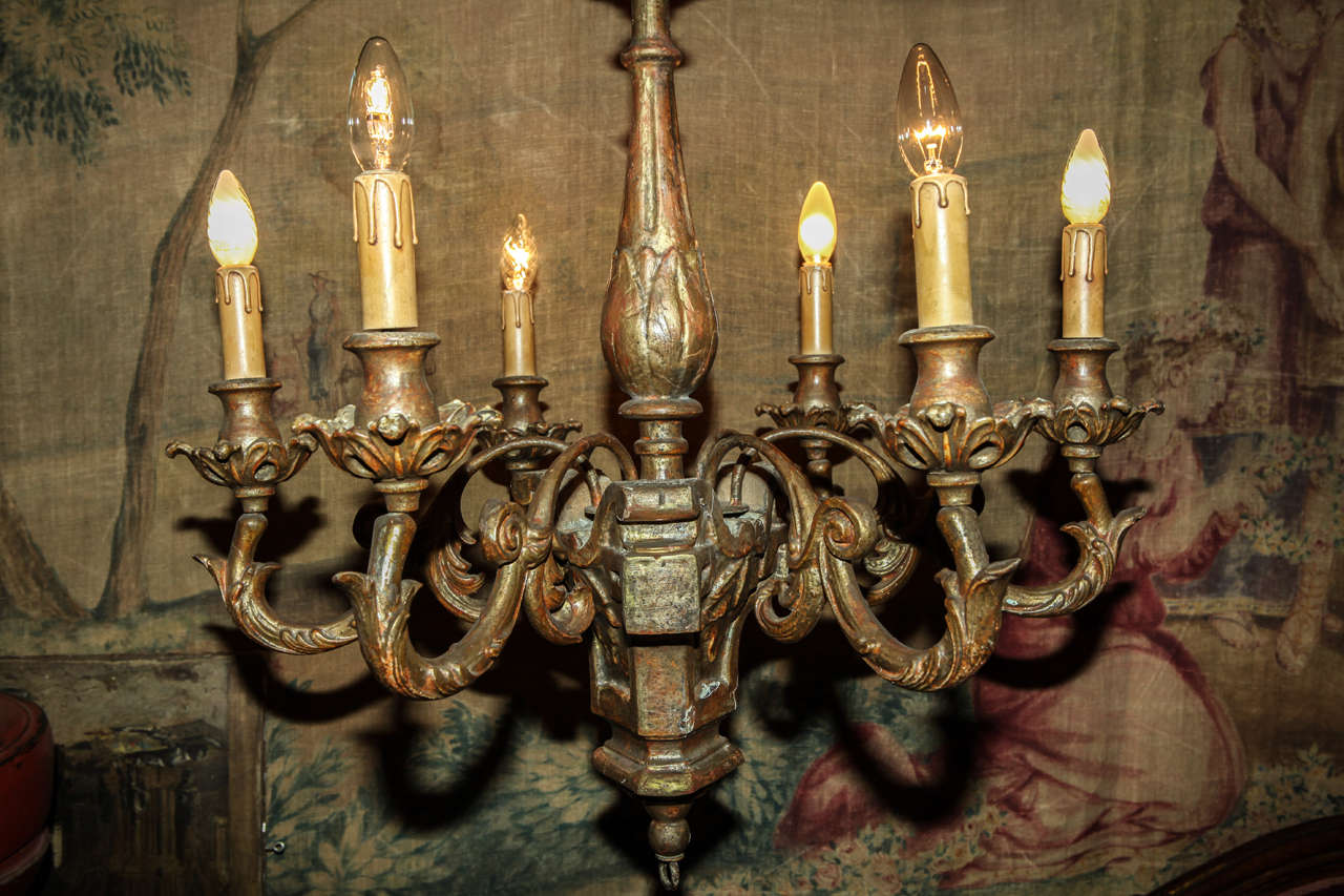 18Th Gilded Chandelier