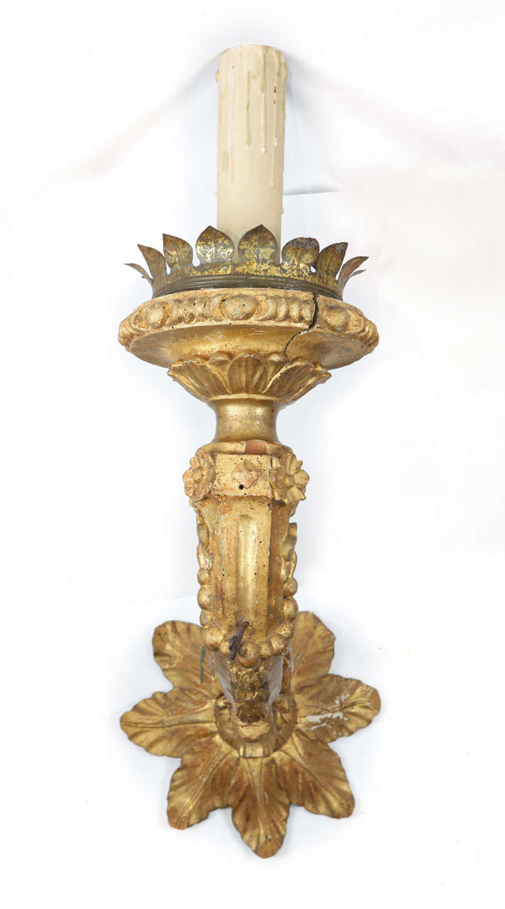 18th Century and Earlier Rare Huge 18Th Century Torch Holders For Sale
