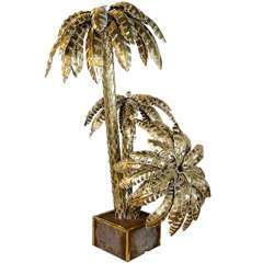 Brass Palmtree Floor Lamp 