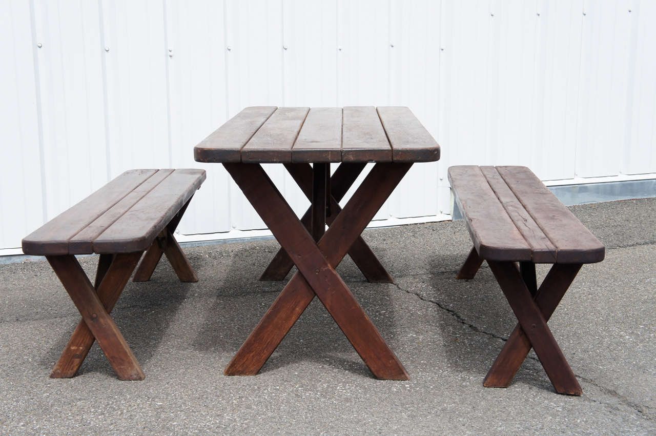 Vintage Picnic Table at 1stDibs