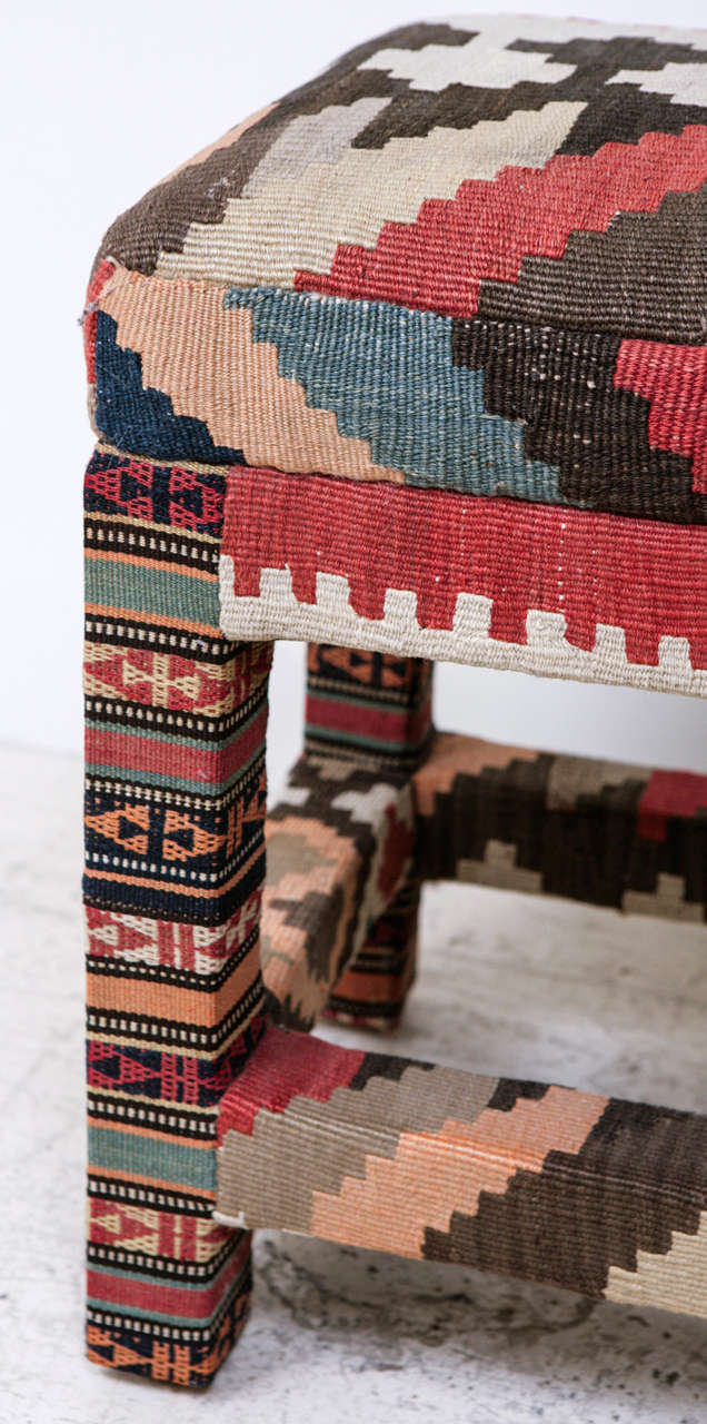 Kilim Upholstered Bench at 1stDibs kilim covered bench, kilim benches